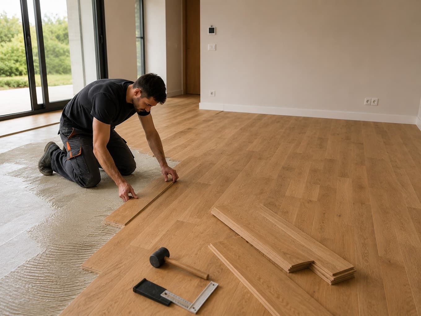 Pose de parquet